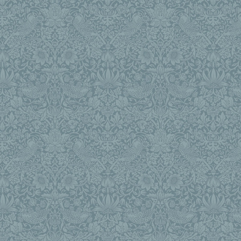 Morris & Co. Tonal Strawberry Thief Riverwandle Quilt Backing fabric  - Woven Modern Fabric Gallery