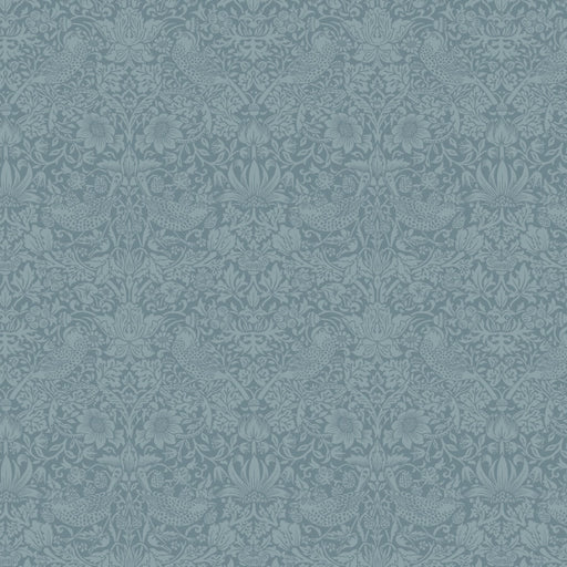 Morris & Co. Tonal Strawberry Thief Riverwandle Quilt Backing fabric  - Woven Modern Fabric Gallery
