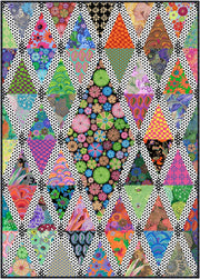 Tossed Diamonds in the Rough Quilt Pattern PDF - Woven Modern Fabric Gallery