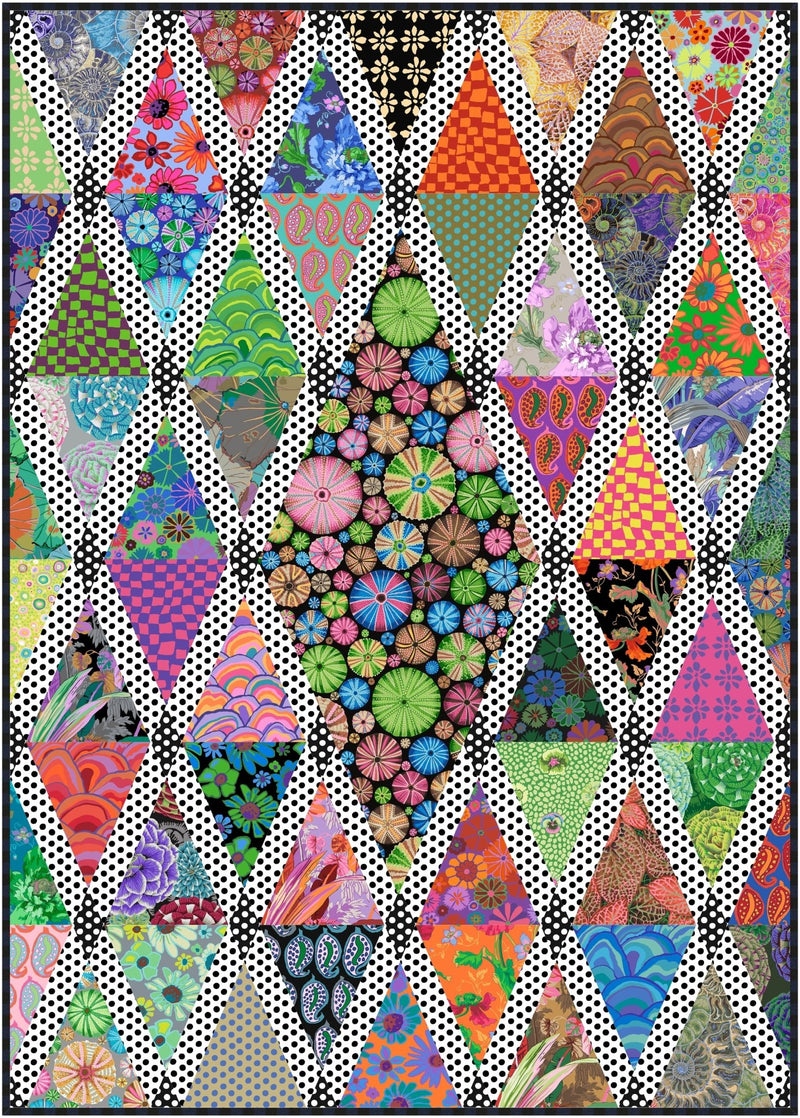 Tossed Diamonds in the Rough Quilt Pattern PDF - Woven Modern Fabric Gallery