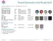 Tossed Diamonds in the Rough Quilt Pattern PDF - Woven Modern Fabric Gallery