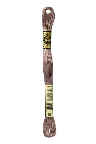 DMC Embroidery Floss 451 Little Gray