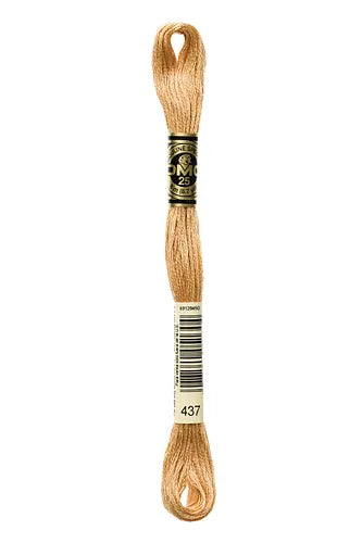 DMC Embroidery Floss 437 Camel