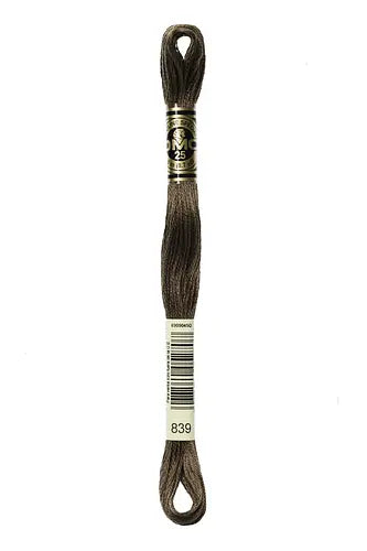 DMC Embroidery Floss 839 Root Brown