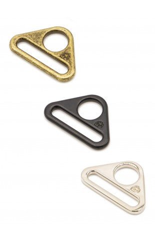 Triangle Ring 1" Nickel - Woven Modern Fabric Gallery