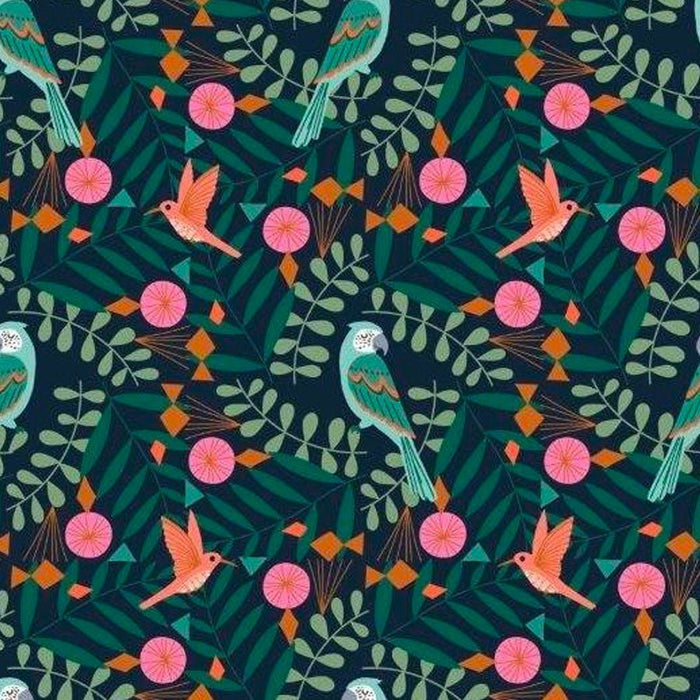 Tropical Birds - Woven Modern Fabric Gallery