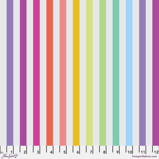 Tula Pink Disco Stripe Whisper - Woven Modern Fabric Gallery
