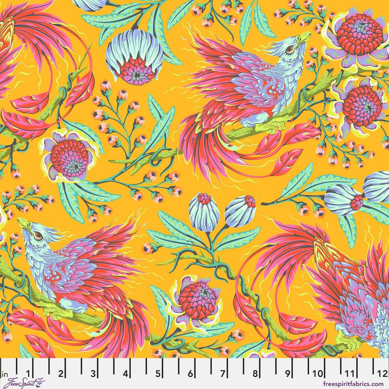 Tula Pink Hot Wings Dandelion - Woven Modern Fabric Gallery