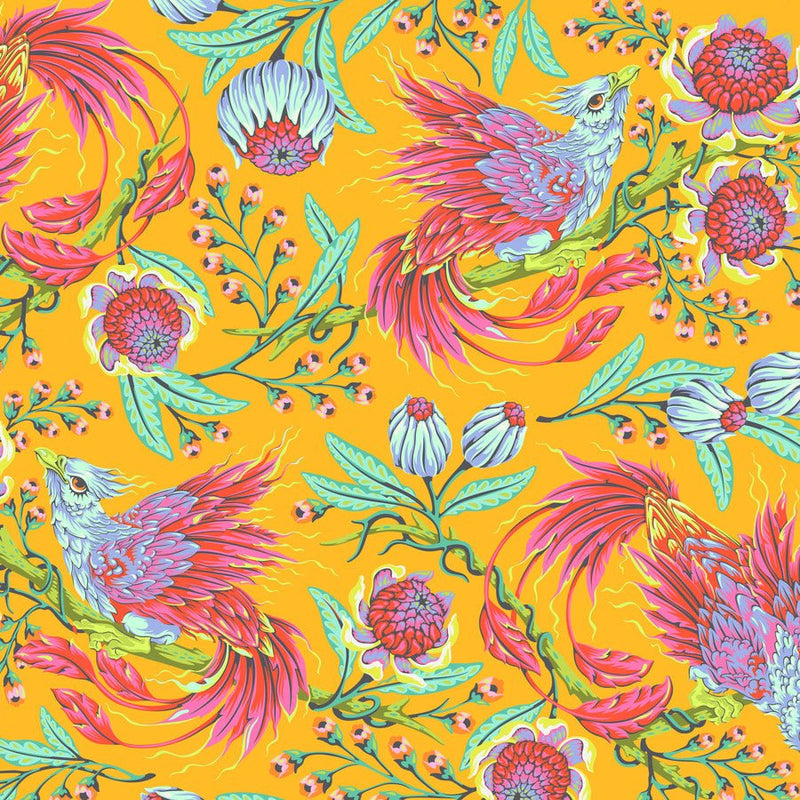 Tula Pink Hot Wings Dandelion - Woven Modern Fabric Gallery