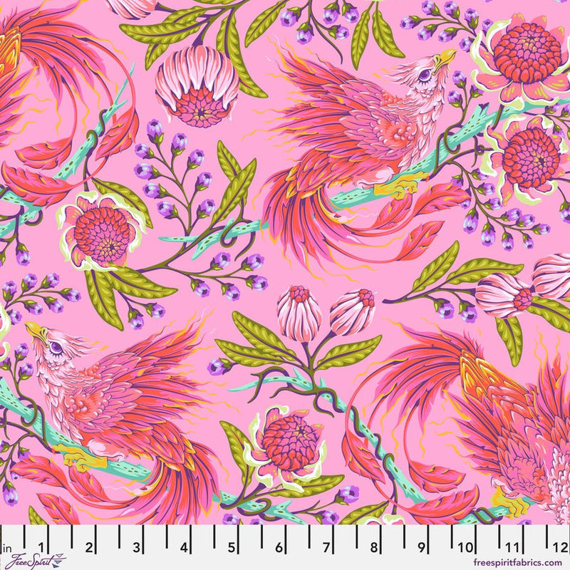 Tula Pink Hot Wings Wildorchid - Woven Modern Fabric Gallery