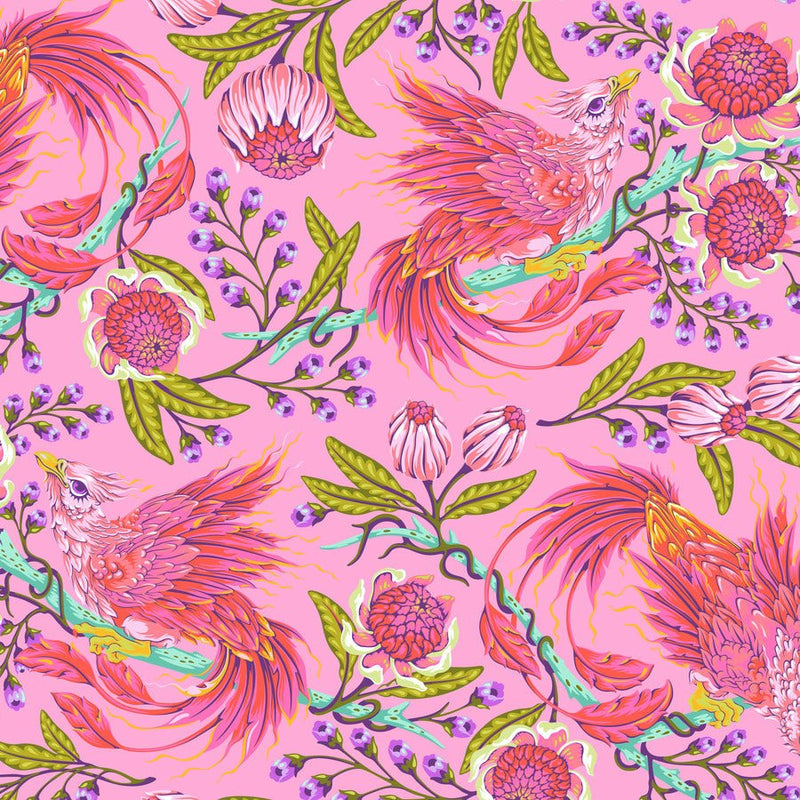 Tula Pink Hot Wings Wildorchid - Woven Modern Fabric Gallery