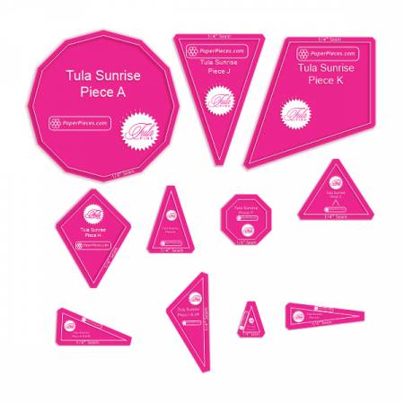 Tula Sunrise Acrylic Templates - Woven Modern Fabric Gallery