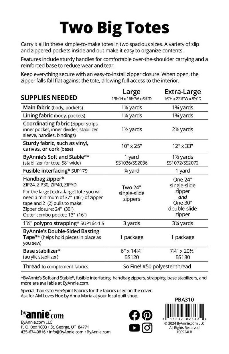 Two Big Totes - Woven Modern Fabric Gallery