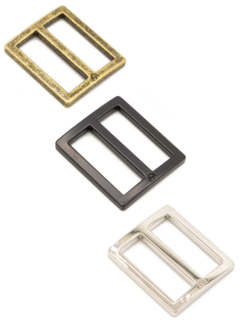 Widemouth Slider 1" Nickel - Woven Modern Fabric Gallery