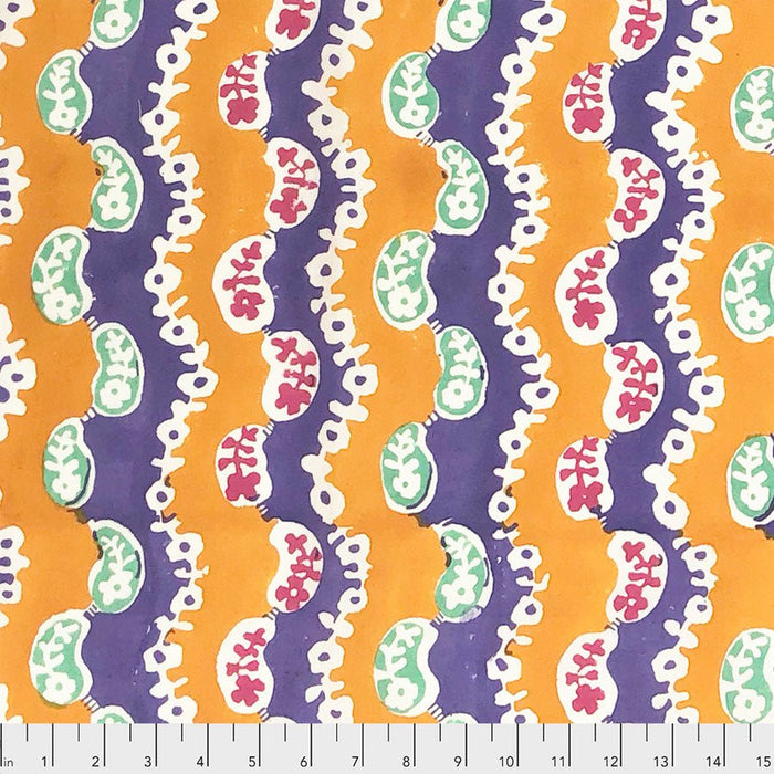 Wiggle Orange - Woven Modern Fabric Gallery