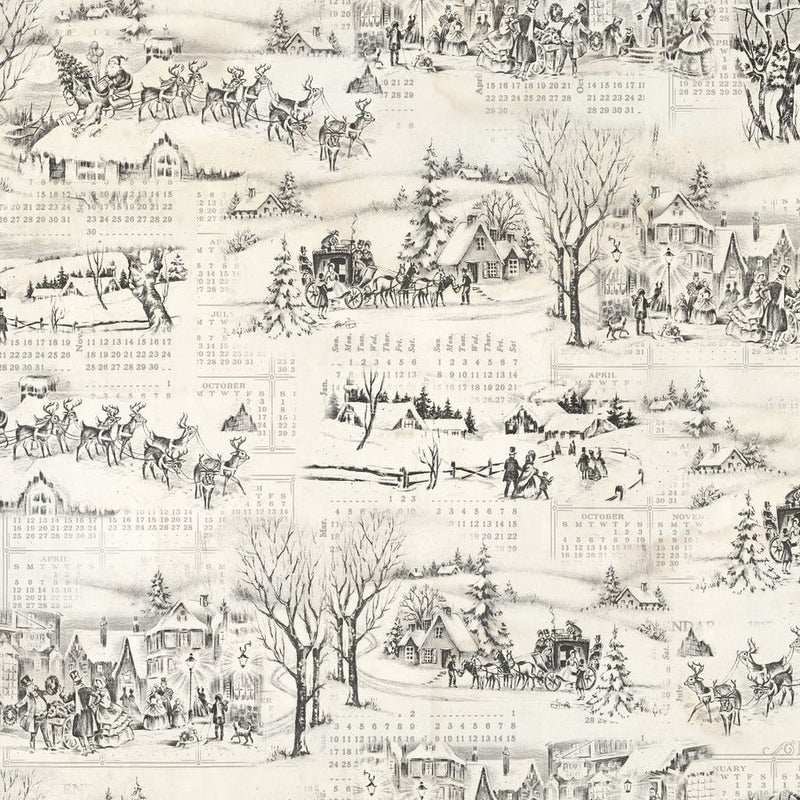 Winter Toile Neutral - Woven Modern Fabric Gallery