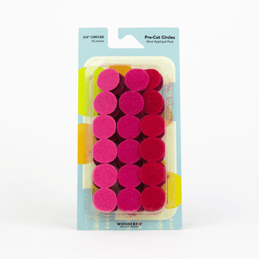 Wonderfil Pre Cut Wool Circle Appliqué Pack 3/4" - Woven Modern Fabric Gallery