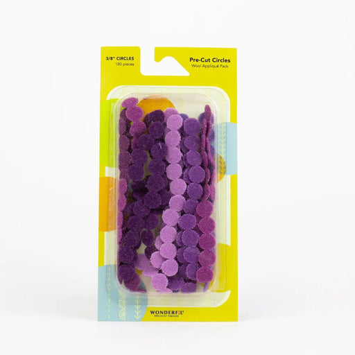 Wonderfil Pre Cut Wool Circle Appliqué Pack 3/8" - Woven Modern Fabric Gallery