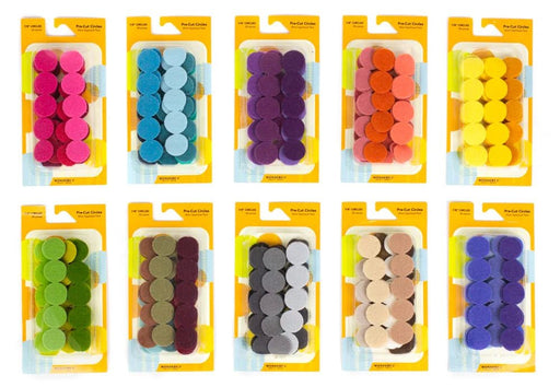 Wonderfil Pre Cut Wool Circle Applique Pack 7/8" - Woven Modern Fabric Gallery