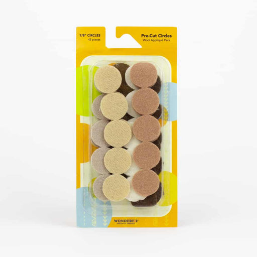 Wonderfil Pre Cut Wool Circle Applique Pack 7/8" - Woven Modern Fabric Gallery