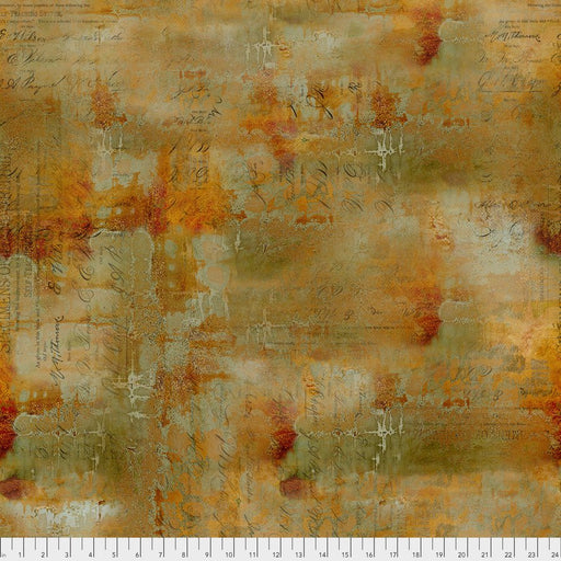 Tim Holtz Abandoned Writing Specimen Sienna - Woven Modern Fabric Gallery