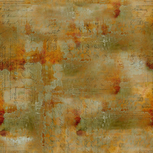Tim Holtz Abandoned Writing Specimen Sienna - Woven Modern Fabric Gallery