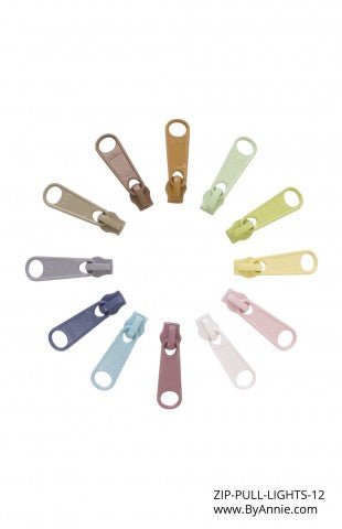 Zipper Pull Set Light - Woven Modern Fabric Gallery