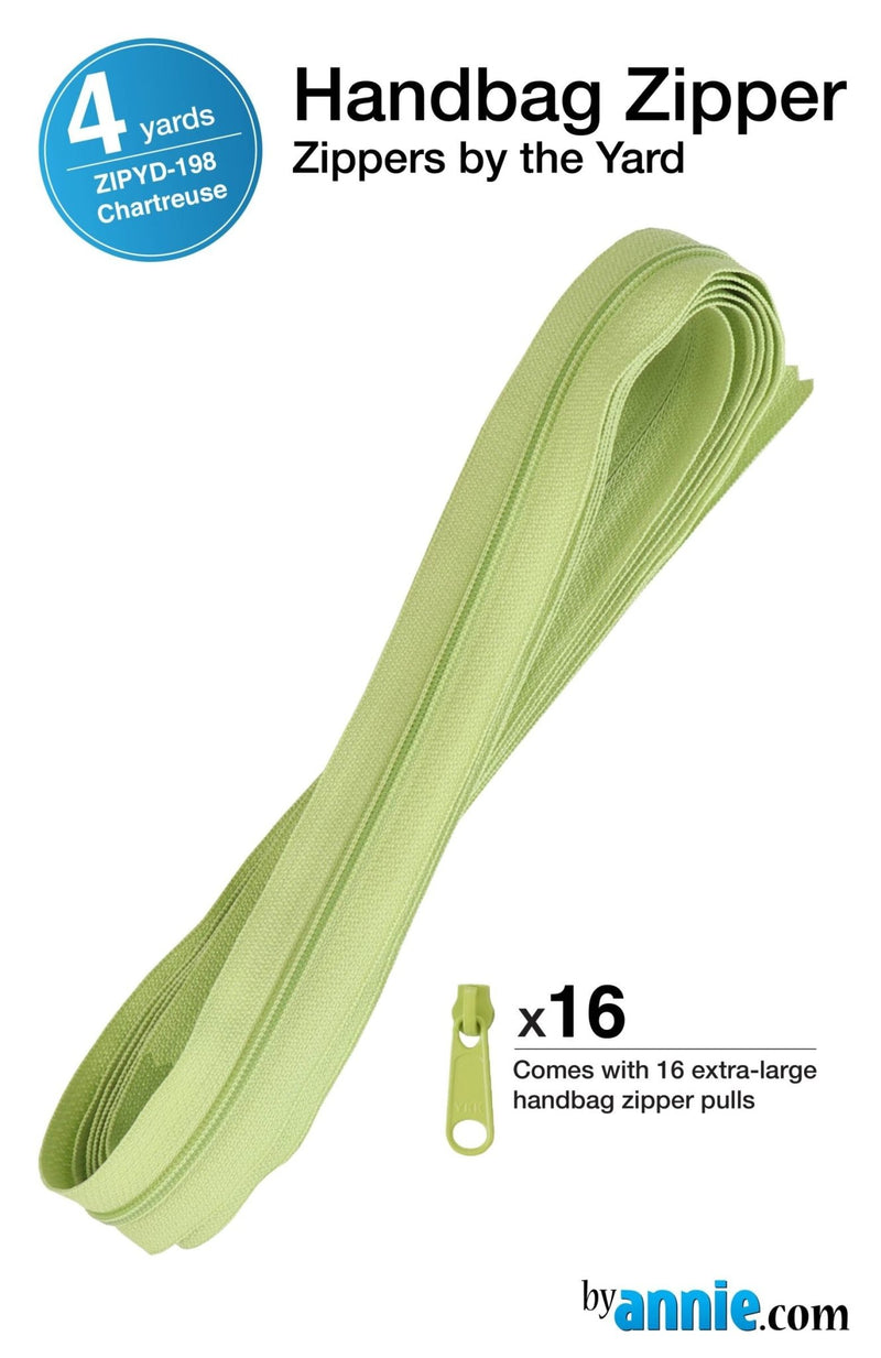 Zippers by the Yard Chartreuse - Woven Modern Fabric Gallery