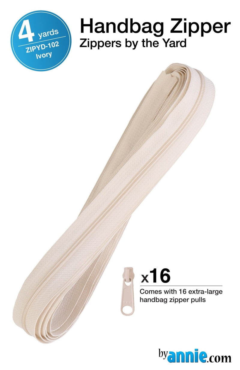 Zippers by the Yard Ivory - Woven Modern Fabric Gallery