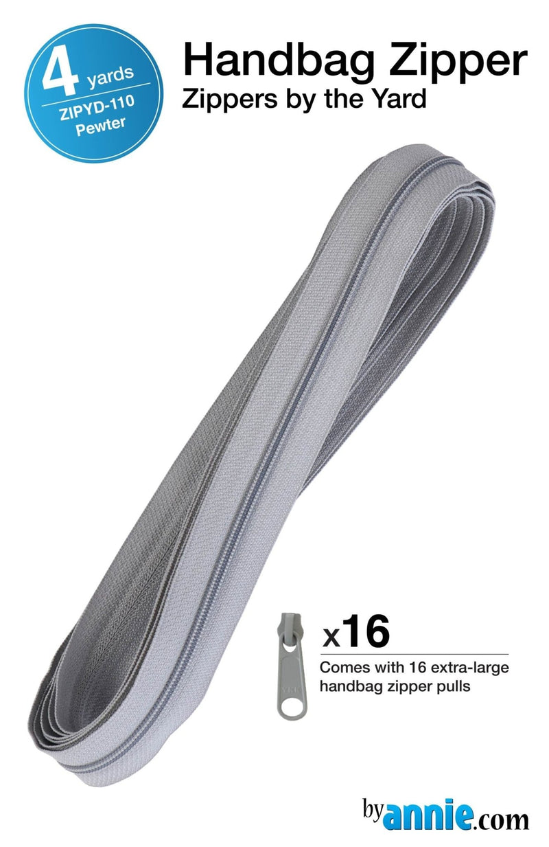 Zippers by the Yard Pewter - Woven Modern Fabric Gallery