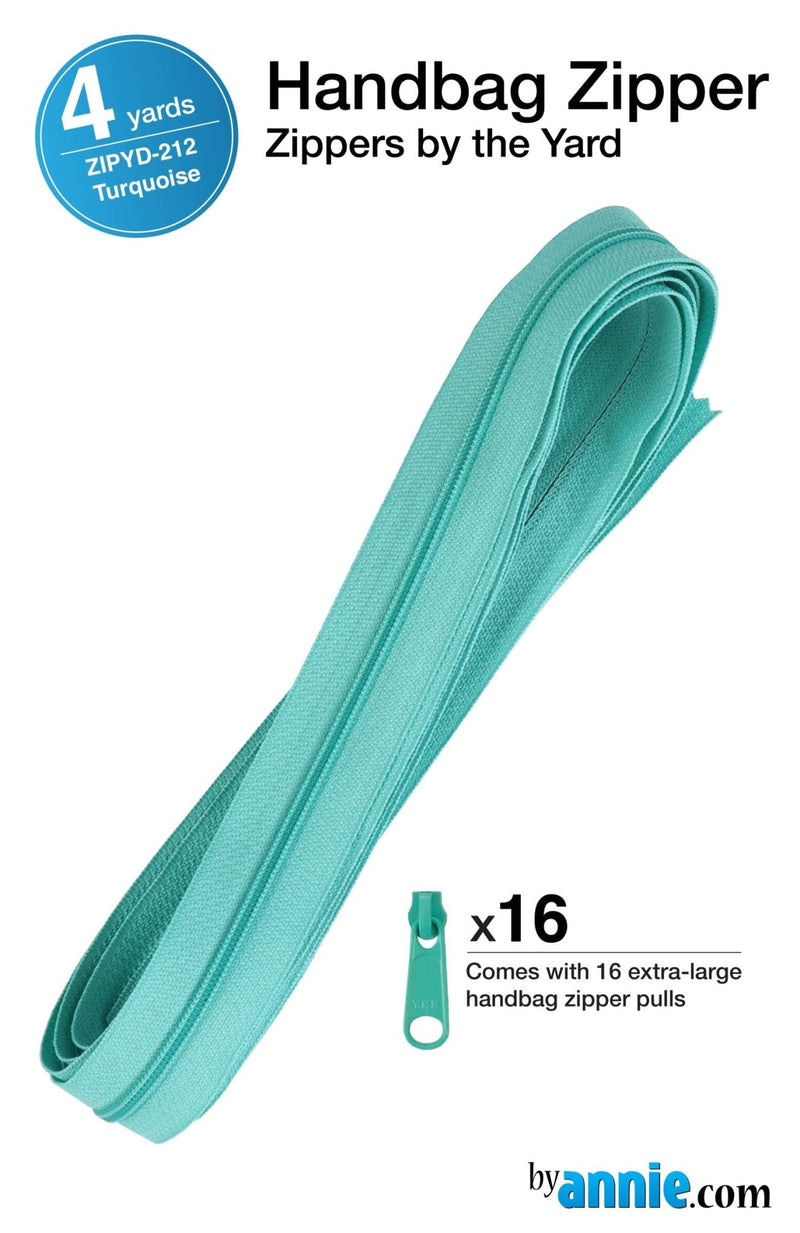 Zippers by the Yard Turquoise - Woven Modern Fabric Gallery