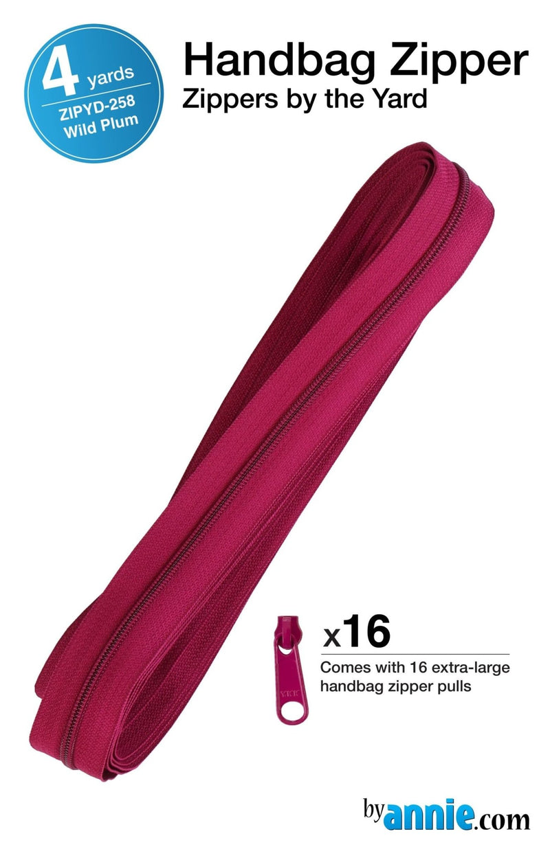 Zippers by the Yard Wild Plum - Woven Modern Fabric Gallery