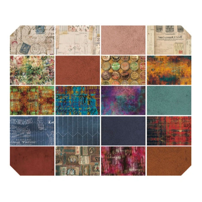 Fat quarter fabric Bundle by Tim Holtz. Sold by Canadian online fabric store Woven Fabric Gallery.