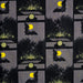 Bat, Bullfrog & Bonfire Organic cotton fabric by Charley Harper. Sold by Canadian online fabric store Woven Fabric Gallery.