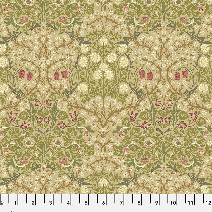 Blackthorn Gold fabric by William Morris. Sold by Canadian online fabric store Woven Fabric Gallery.