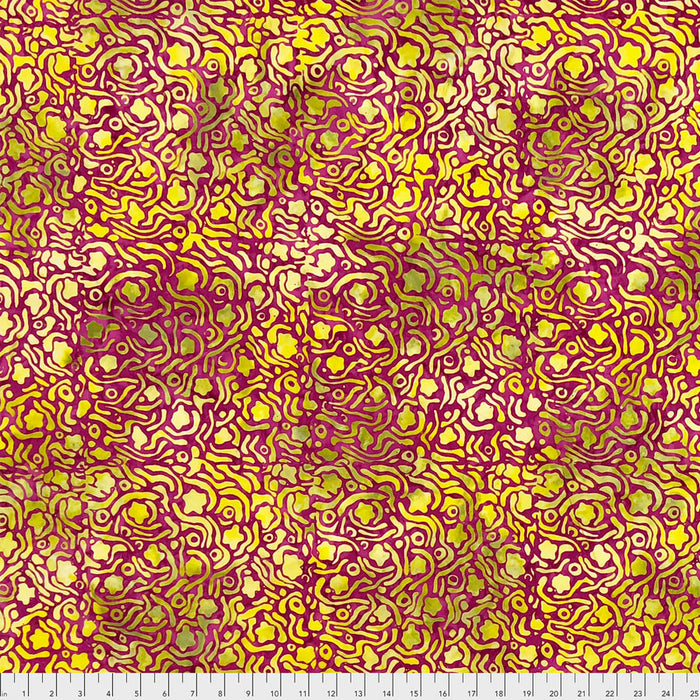 Bombay Mix Magenta Batik fabric from Artisan by Kaffe Fassett. Sold by Canadian online fabric store Woven Fabric Gallery.