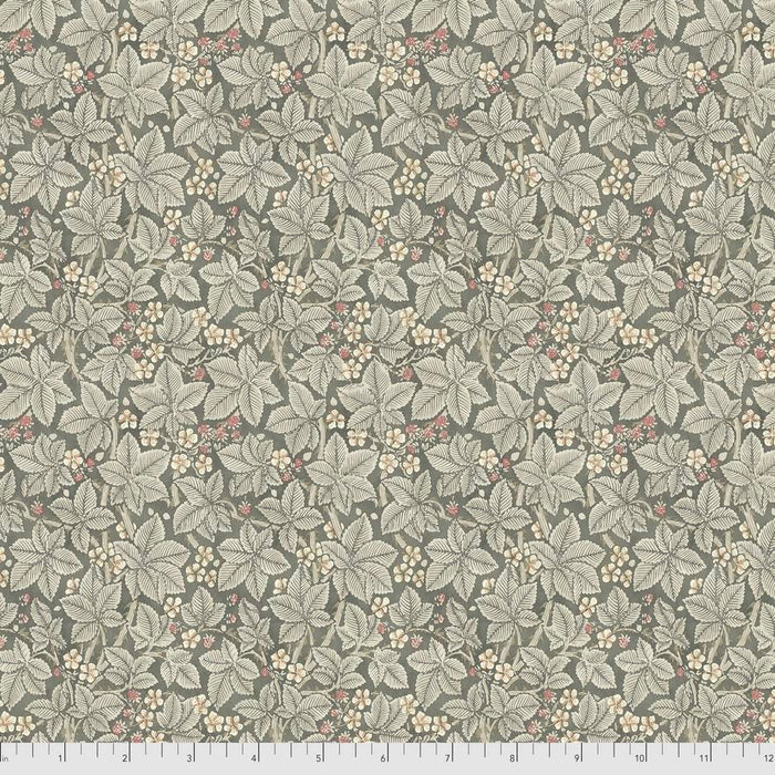 Bramble charcoal fabric by William Morris. Sold by Canadian online fabric store Woven Fabric Gallery.