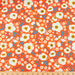 Bella organic cotton lawn fabric  Bright Coral from Birch Fabrics. Sold by Canadian online fabric store Woven Fabric Gallery 