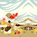 Crabitat double boarder fabric by Charley Harper for Birch Fabrics. Sold by Canadian onine fabric store Woven Fabric Gallery.
