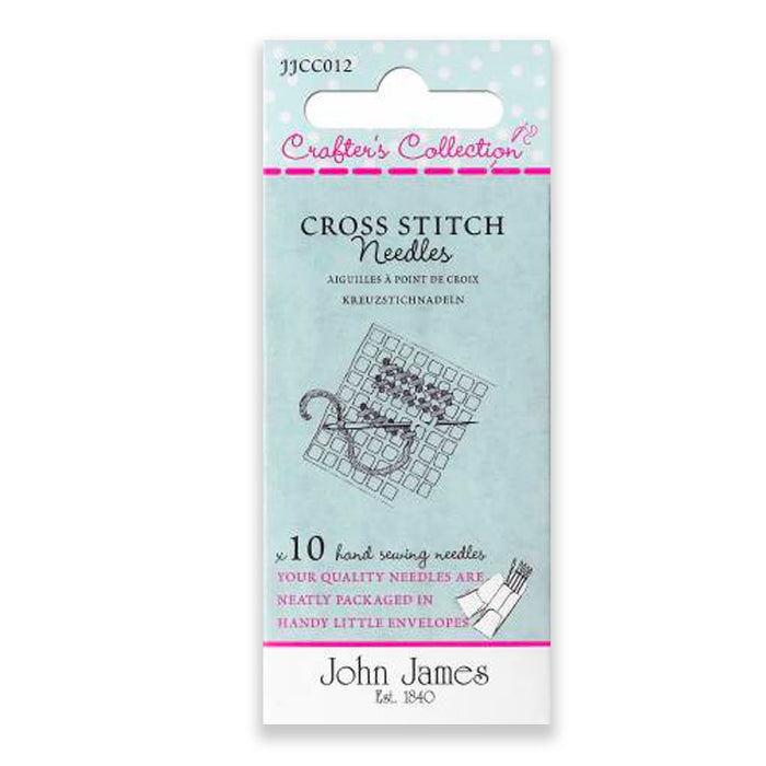 John James Cross Stitch Needles. Sold by Canadian onine fabric store Woven Fabric Gallery.