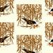 Crow in the Snow organic cotton fabric by Charley Harper for Birch Fabrics. Sold by Canadian onine fabric store Woven Fabric Gallery.