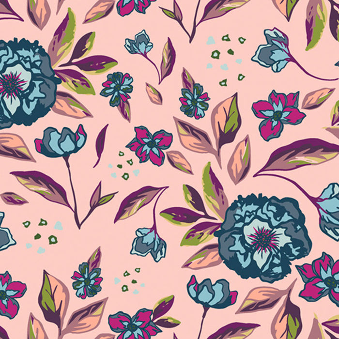 Enchanted Flora Ablush fabic by Maureen Cracknell for Art Gallery Fabrics sold by Online Canadian Fabric Store Woven Modern Fabric Gallery