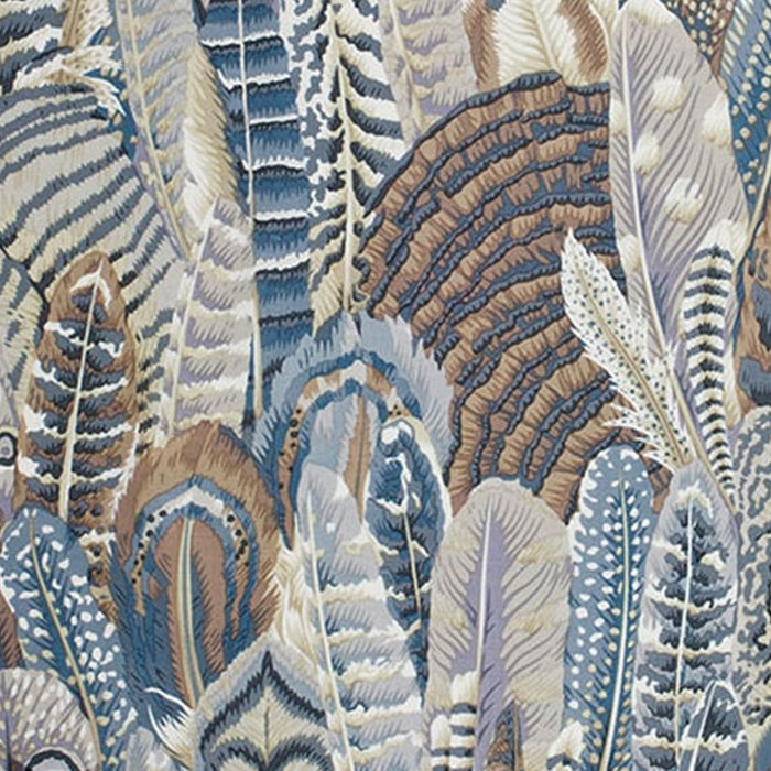 Feathers Gray fabric by Kaffee Fassett. Sold by Canadian online fabric store Woven Fabric Gallery.
