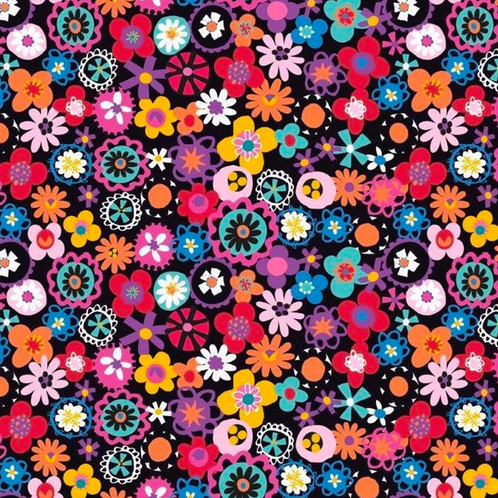 Fiesta Flowers fabric from Dashwood Studios sold by Online Canadian Fabric Store Woven Modern Fabric Gallery