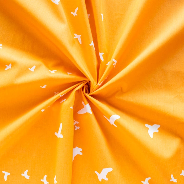 Flight Butterscotch organic fabric form Birch Fabrics sold by Online Canadian Fabric Store Woven Modern Fabric Gallery