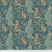 Forest Teal fabric by William Morris. Sold by Canadian online fabric store Woven Fabric Gallery.