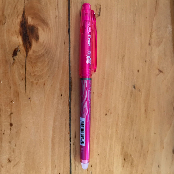 Frixion .05mm Pink pen. Sold by Canadian online fabric store Woven Fabric Gallery.