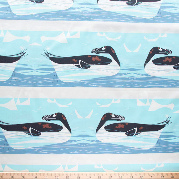 Great Auk organic fabric by Charley Harper for Birch Fabrics.  Sold by Canadian online fabric store Woven Fabric Gallery.