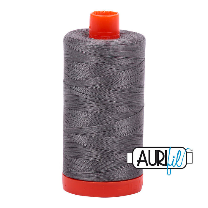 Aurifil thread Grey Smoke 5004 50wt. Sold by Canadian online fabric store Woven Fabric Gallery.