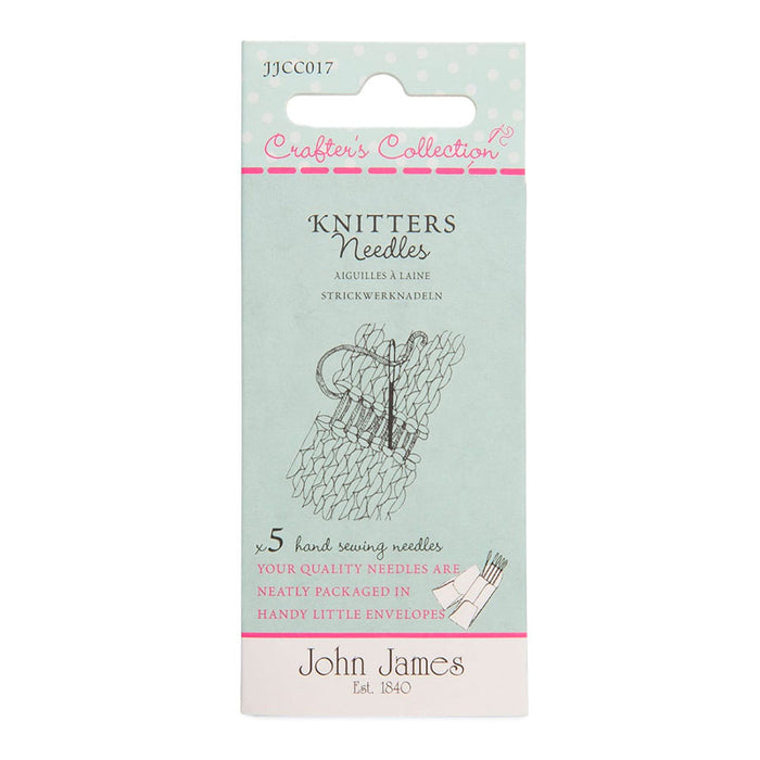 John James Knitters Needles.  Sold by Canadian online fabric store Woven Fabric Gallery.